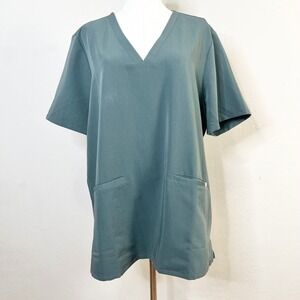 FIGS Technical‎ Collection Casma FW1100 V-Neck Scrub Top XXL Green Gray